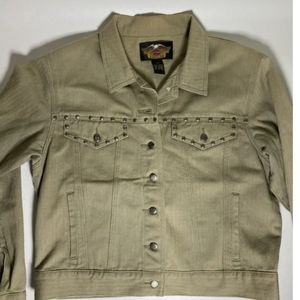 VTG  Harley Davidson Denim Jacket
